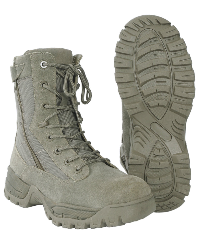 Chaussures d'intervention Mil-Tec Tactical Boot à double fermeture à glissière latérale