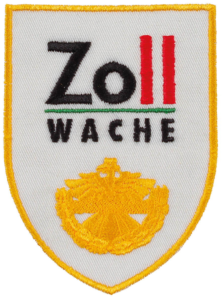 Écusson brodé autrichien Zoll Wache, surplus comme neuf, lot de 10