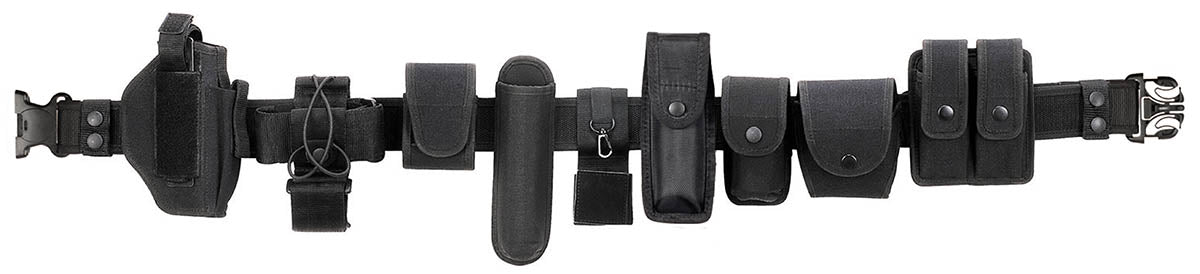 Ceinturon complet MFH Security douze pièces en nylon 1000D avec âme polypropylène