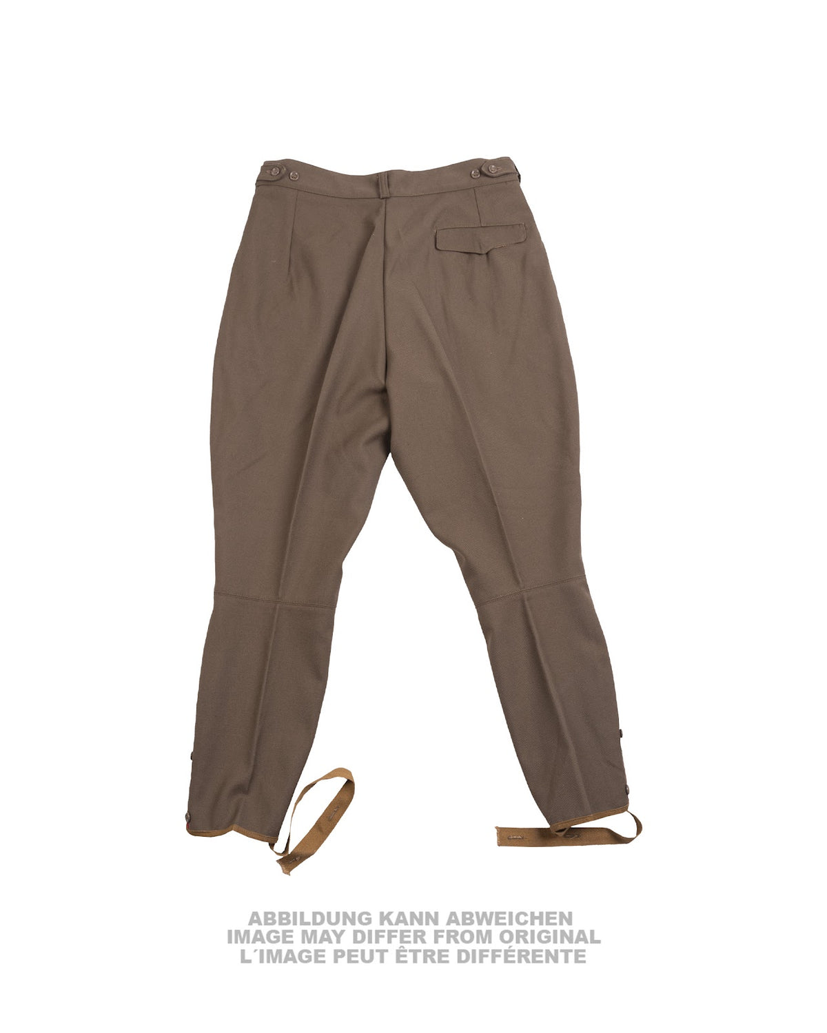 Culotte de botte en drap type soviétique à passepoil, surplus d'occasion