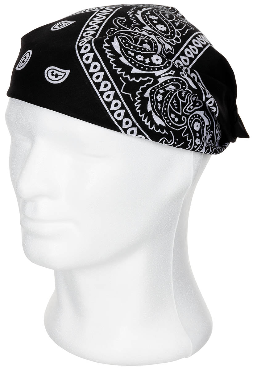 Bandana MFH en coton 55 x 55 cm, carré classique à porter au cou ou sur la tête