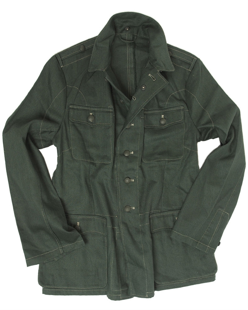 Veste de treillis M40 type Wehrmacht Mil-Tec en lin et coton, doublure coton