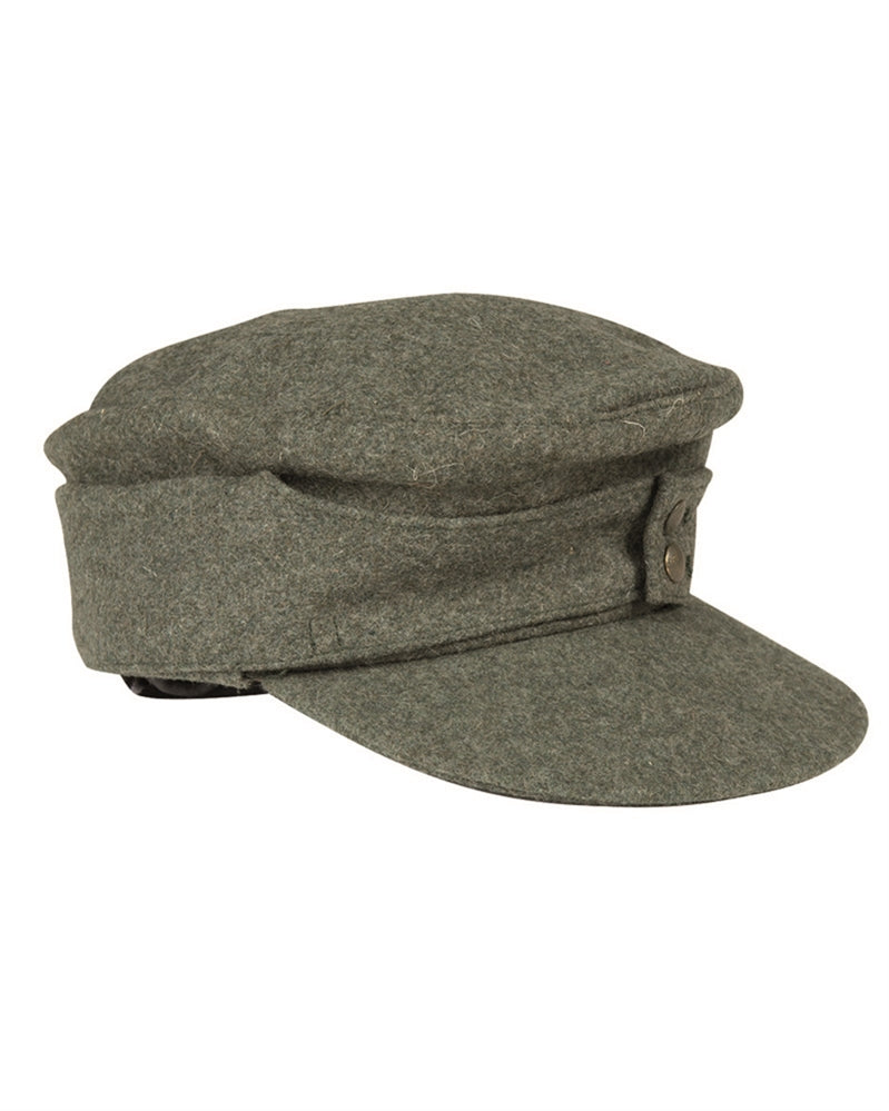 Casquette de campagne M43 type Wehrmacht Mil-Tec en laine et viscose doublée coton