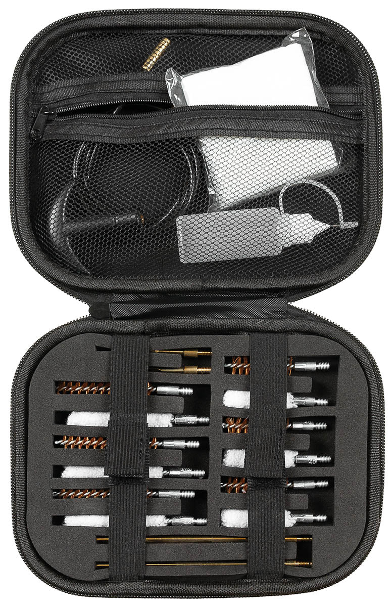 Kit de nettoyage multicalibre MFH pour arme de poing 6 écouvillons bronze baguette laiton