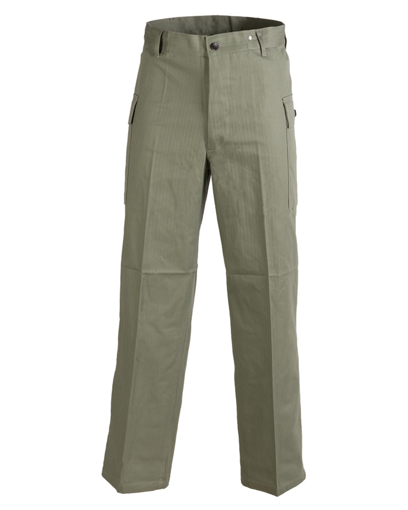 Pantalon de campagne type US Mil-Tec en coton sergé chevrons, modèle 1941-1944