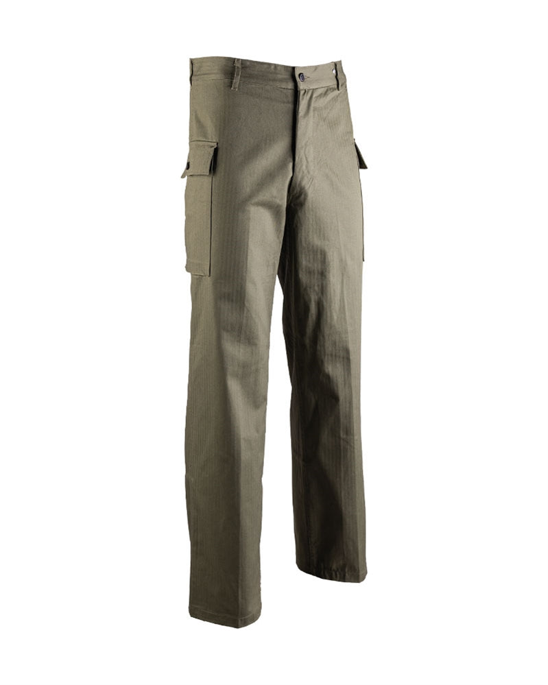 Pantalon de campagne type US Mil-Tec en coton sergé chevrons pour reconstitution