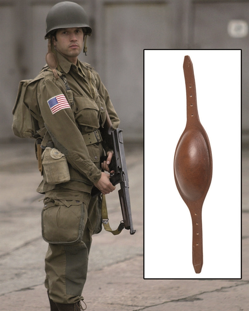 Jugulaire de casque parachutiste type US M2 Mil-Tec en cuir de buffle