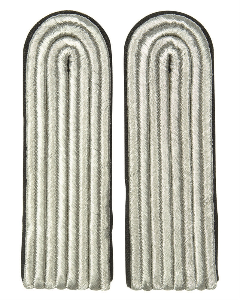 Pattes d'épaule d'officier est-allemand, tresse et passepoil, stock ancien