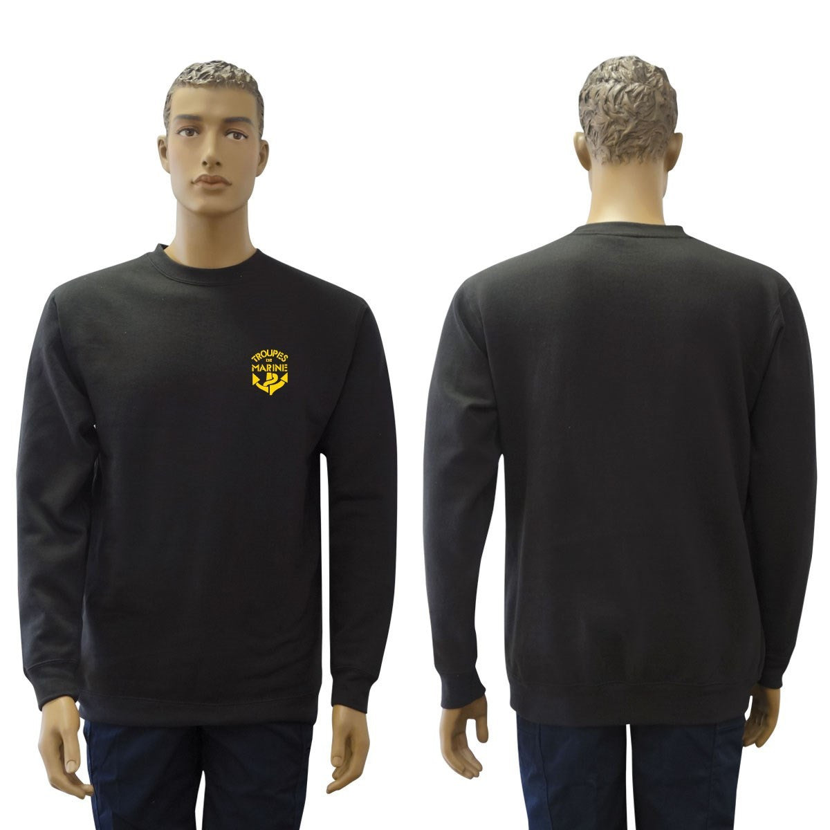 Sweat-shirt molleton gratté 280 g/m² sérigraphié Maître-Chien et TDM