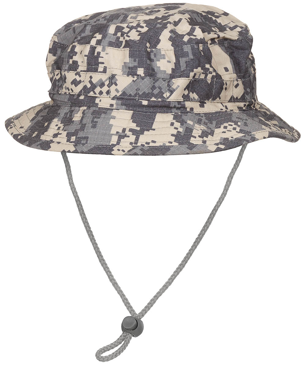 Chapeau de brousse MFH SF Boonie britannique en polycoton Rip Stop à jugulaire