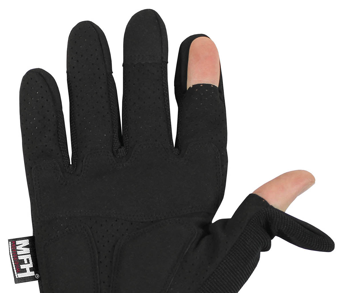 Gants tactiques MFH Professional Action à paume perforée et doigts rabattables
