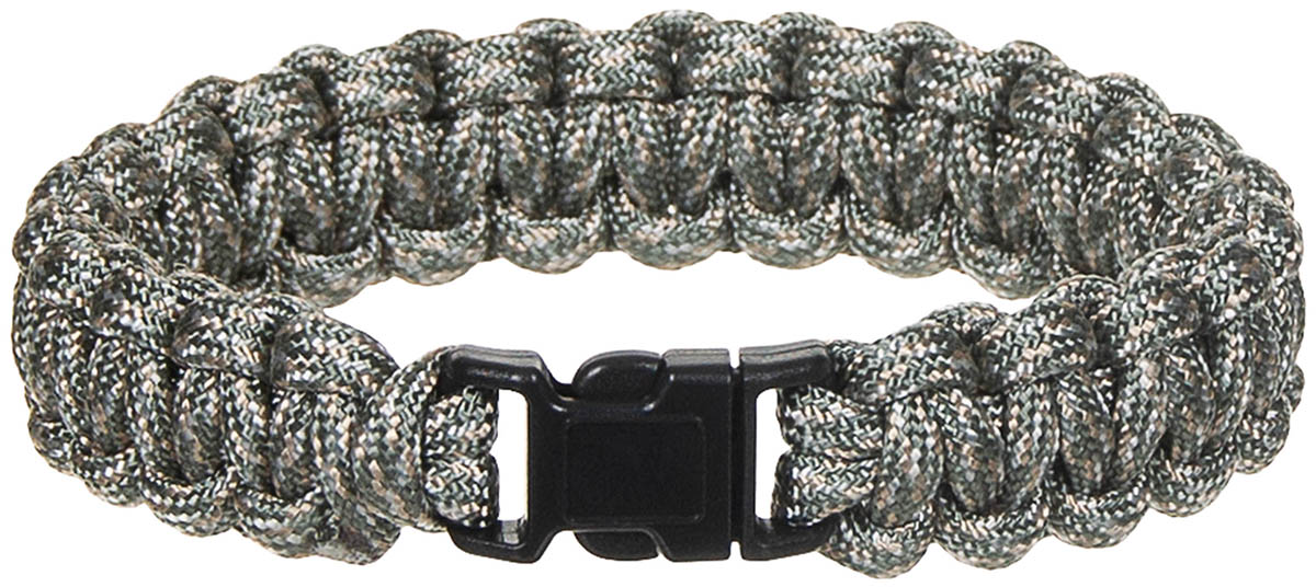 Bracelet en Parachute Cord MFH 19 mm à clip jusqu'à 270 cm de corde en polyester
