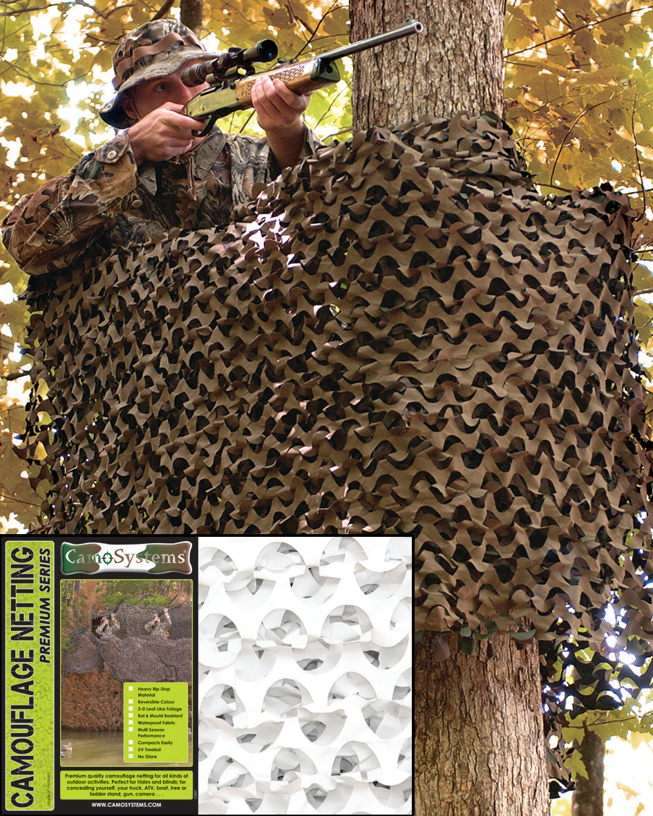 Filet de camouflage Mil-Tec Basic 3 x 6 m en polyester enduit sur trame renforcée 3,8 kg