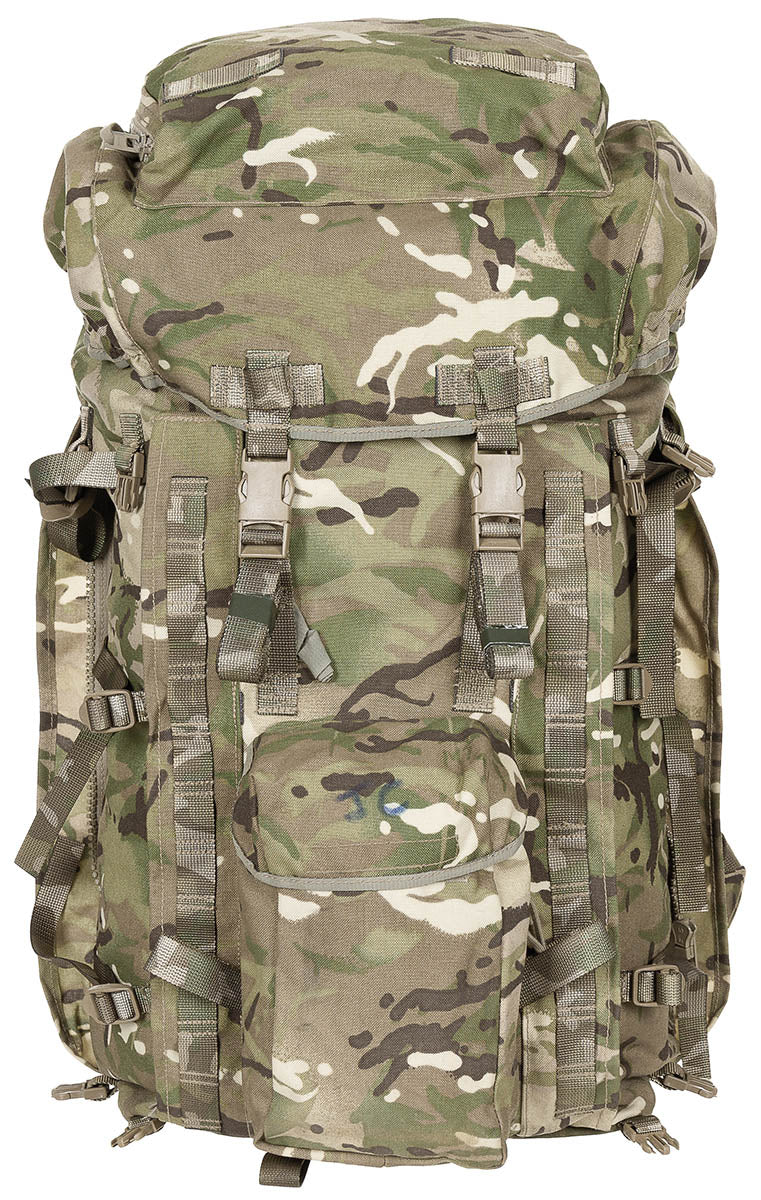 Sac à dos britannique INF Long, surplus d'occasion pour le transport et le rangement