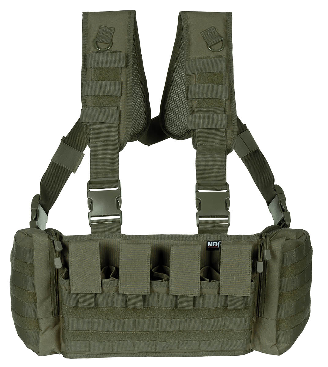 Gilet Chest Rig MFH Professional Mission 1,2 kg à quatre porte-chargeurs