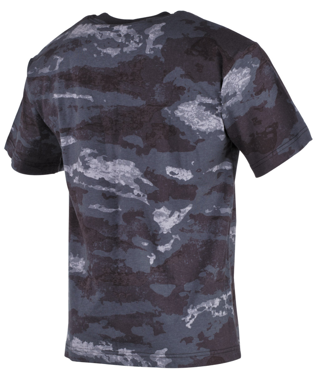 T-shirt US manches courtes MFH 170 g/m² coton à impression réactive col renforcé
