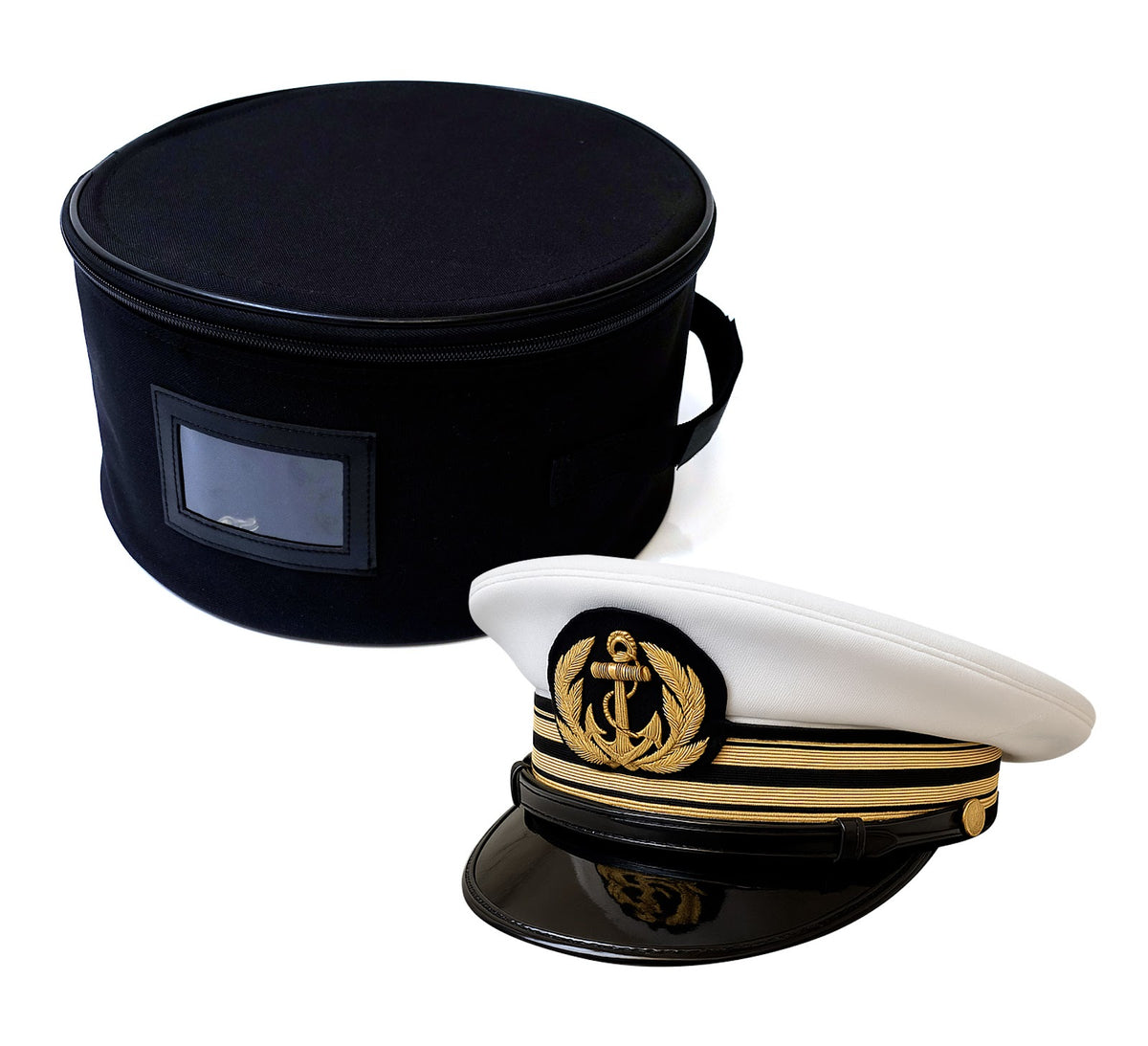 Porte-casquette OPEX Marine Nationale en polyester 600D enduit PVC diamètre 30 cm