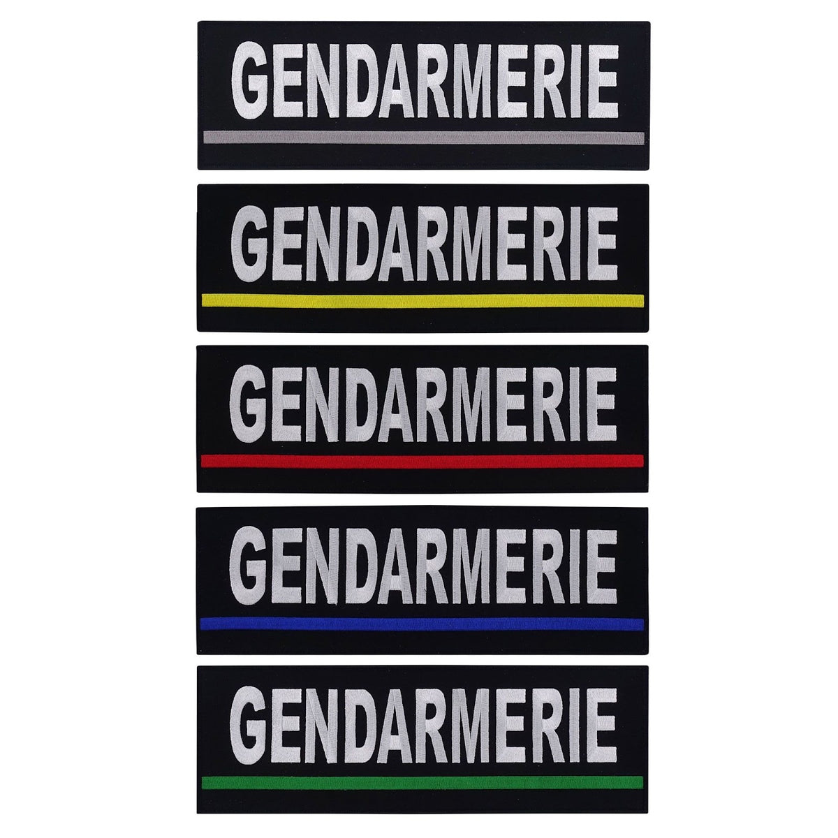 Bandeau d'identification Patrol Equipement Gendarmerie brodé 30 x 10 cm auto-agrippant