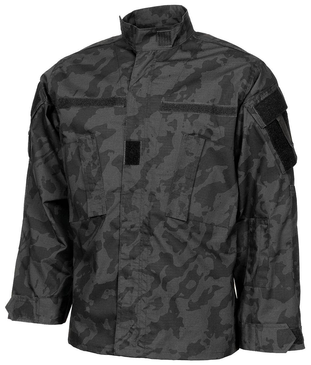 Veste de combat US ACU MFH Rip Stop 100 % coton col montant et poches de manche