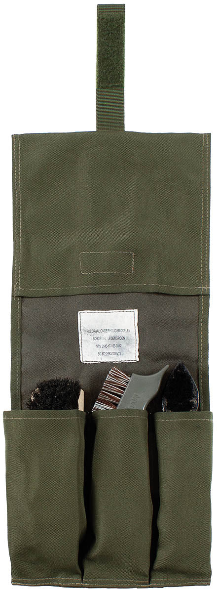 Trousse de cirage néerlandaise, surplus d'occasion pour le transport et le rangement, lot de 5