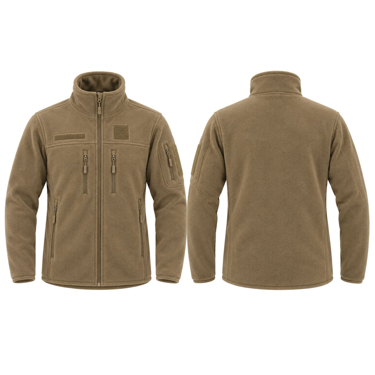 Veste polaire Fitté polyester 390 g/m² porte-nom et porte-grade auto-agrippants