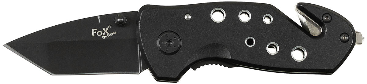 Couteau pliant compact Fox Outdoor lame tanto 5,5 cm brise-vitre et coupe-sangle