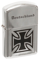 Briquet tempête MFH à essence marqué Deutschland 5,5 x 4 x 1,3 cm sans carburant