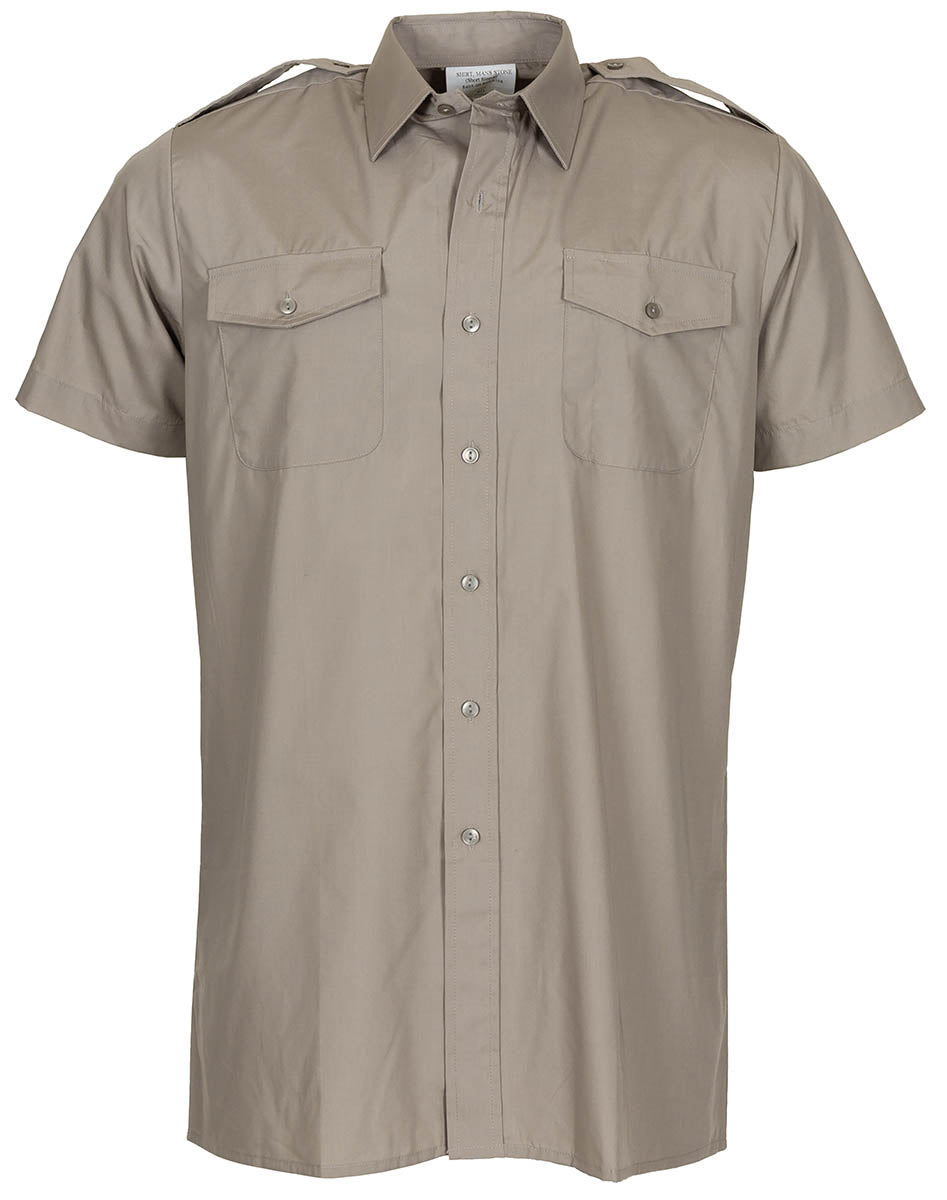 Chemise de service britannique à manches courtes, surplus comme neuf, lot de 10