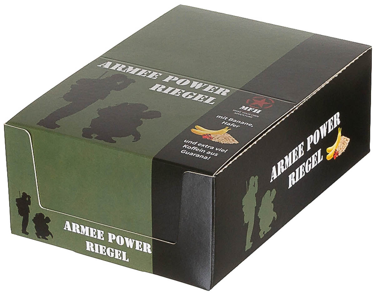 Barre énergétique MFH Army Power Bar 60 g à l'avoine banane et guarana