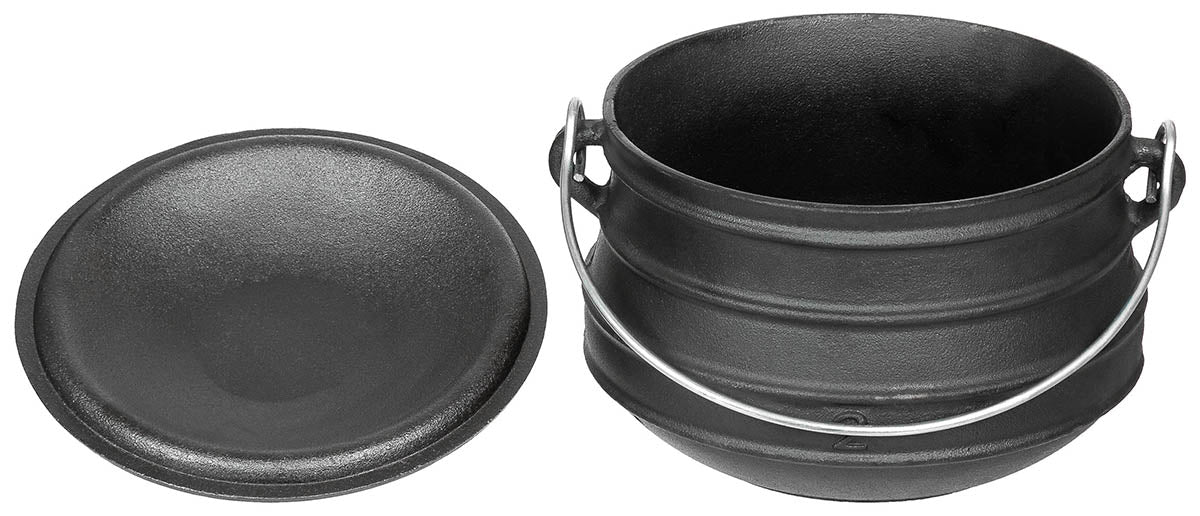 Marmite Fox Outdoor en fonte 5 ou 7 litres à anse rabattable et couvercle
