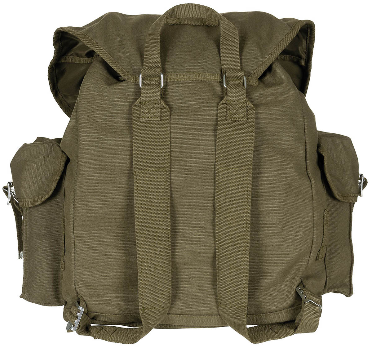 Sac à dos type BW MFH 30 l en toile de coton 45 x 40 x 24 cm à rabat sanglé