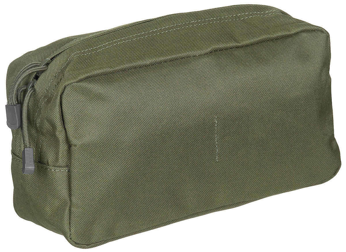 Pochette utilitaire MOLLE MFH grand format à ouverture intégrale, 25 x 13,5 x 9 cm