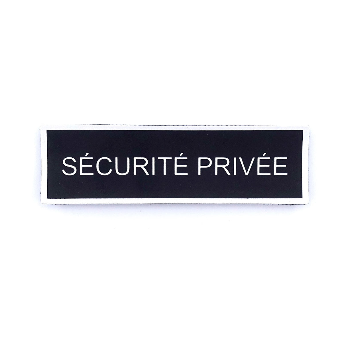 Bandeau dorsal d'identification Sécurité Privée Patrol Equipement rétroréfléchissant 28 x 10 cm