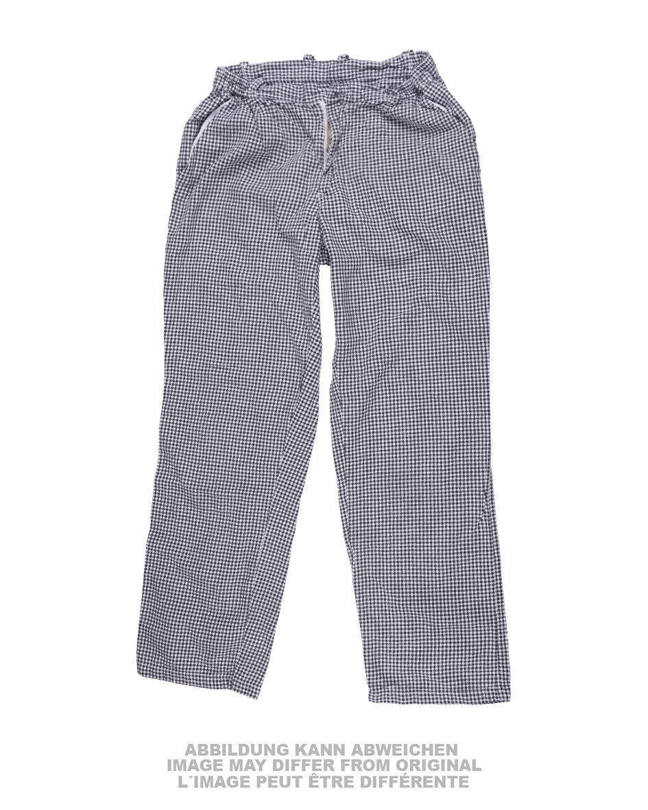 Pantalon de personnel de restauration Bundeswehr en coton à carreaux, occasion