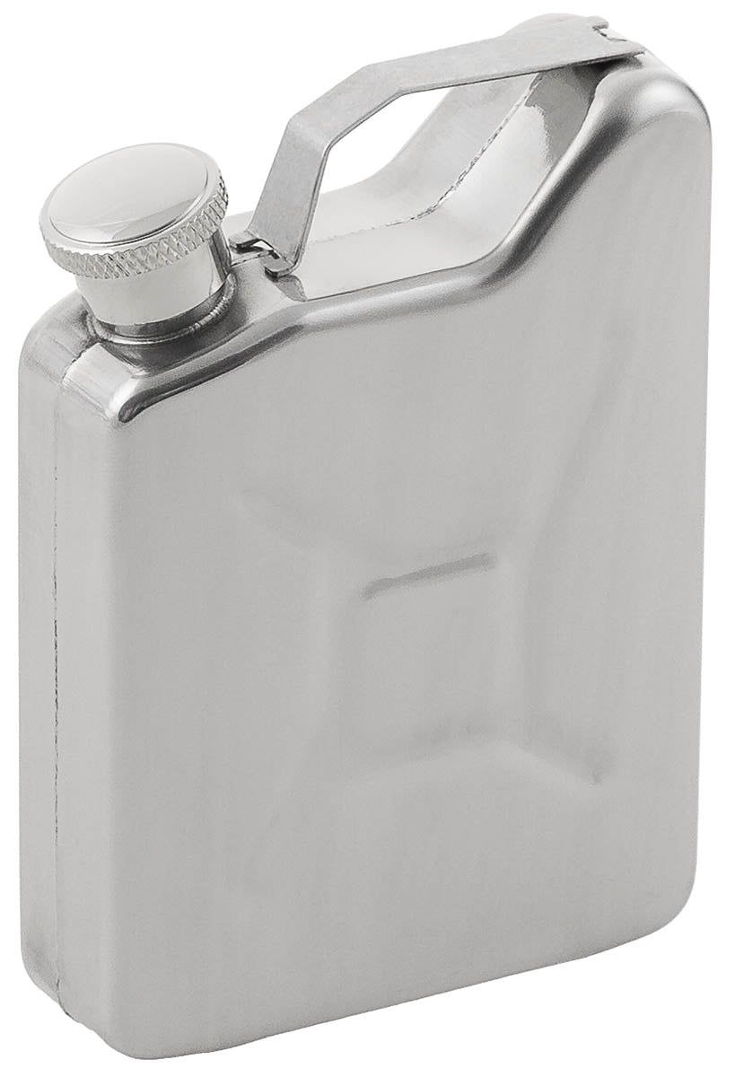 Flasque de poche MFH Kanister en acier inoxydable poli 148 ml avec anse de portage