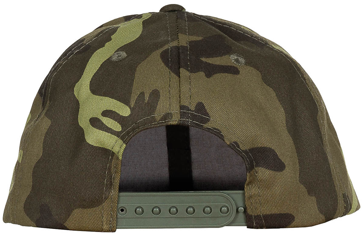 Casquette US MFH réglable en polycoton à visière six piqûres et six œillets
