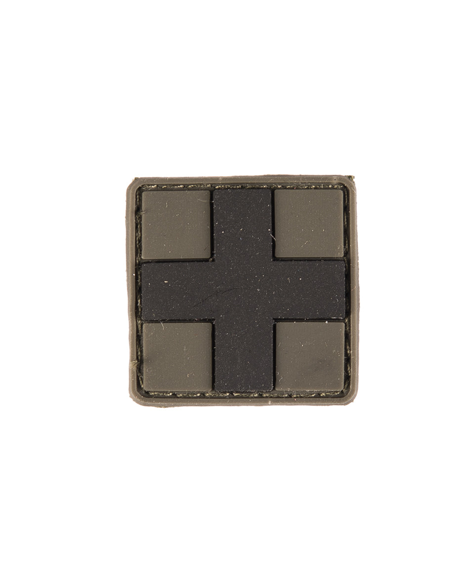 Morale patch premiers secours Mil-Tec 3D en PVC 2,5 x 2,5 cm dos auto-agrippant