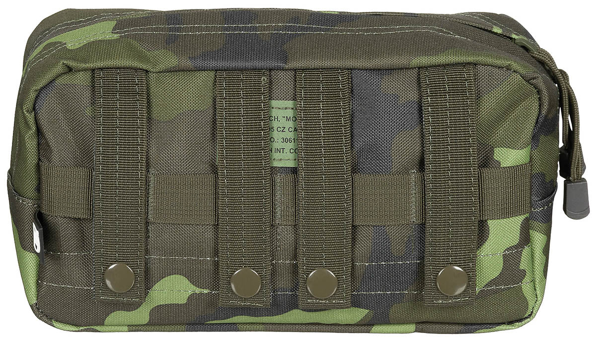 Pochette utilitaire MOLLE MFH grand format à ouverture intégrale, 25 x 13,5 x 9 cm