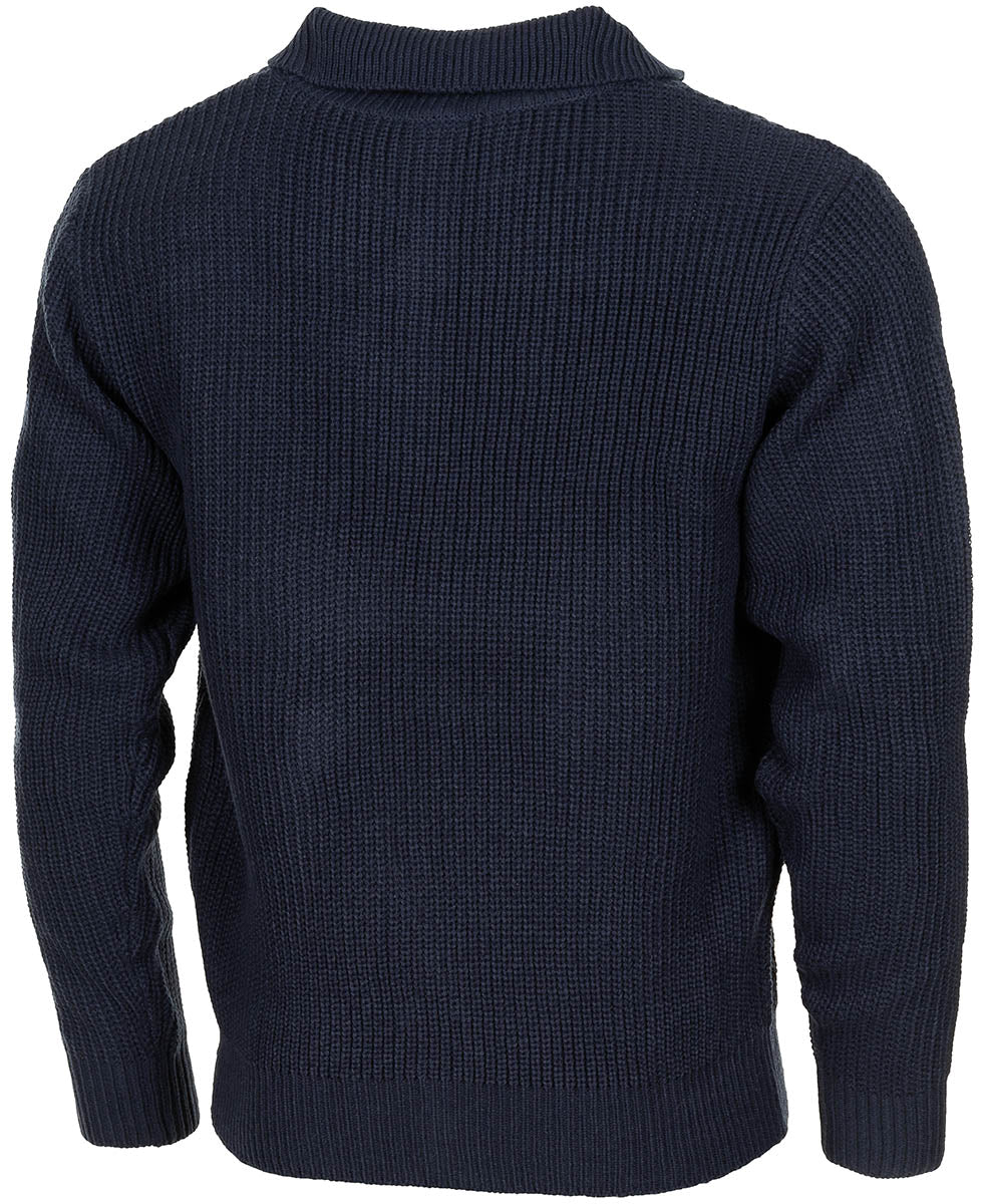 Pull MFH Troyer en grosse maille acrylique à glissière dissimulée au col