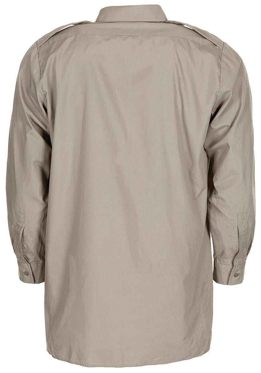 Chemise de service britannique à manches longues, surplus d'occasion, lot de 10