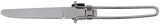 Couteau de table pliant Fox Outdoor en acier inoxydable 16,5 cm pesant 20 g