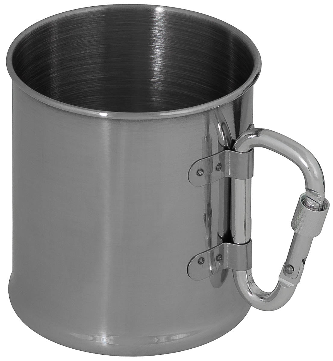 Quart Fox Outdoor en acier inoxydable simple paroi 220 ml avec mousqueton