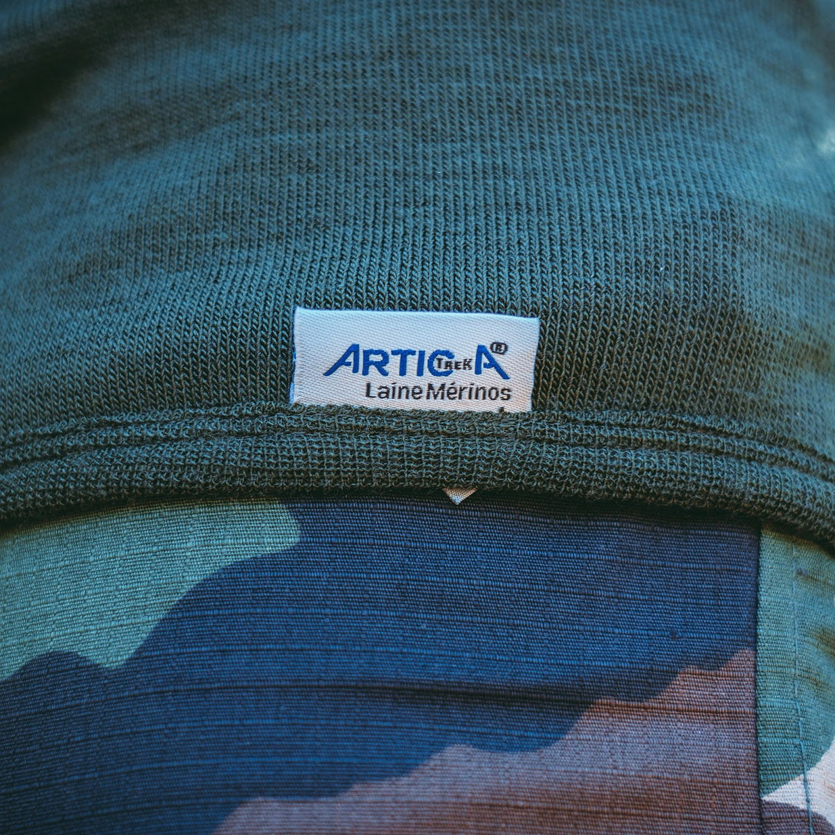 Pull Artica Trek en laine mérinos 200 g/m² col montant à glissière et dos allongé