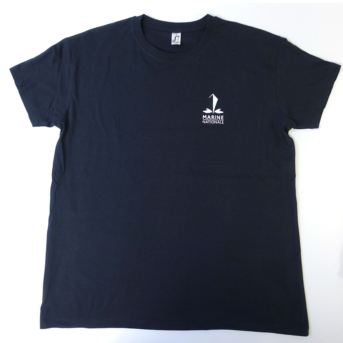 T-shirt Marine Nationale en coton peigné 150 g/m² à marquage recto-verso