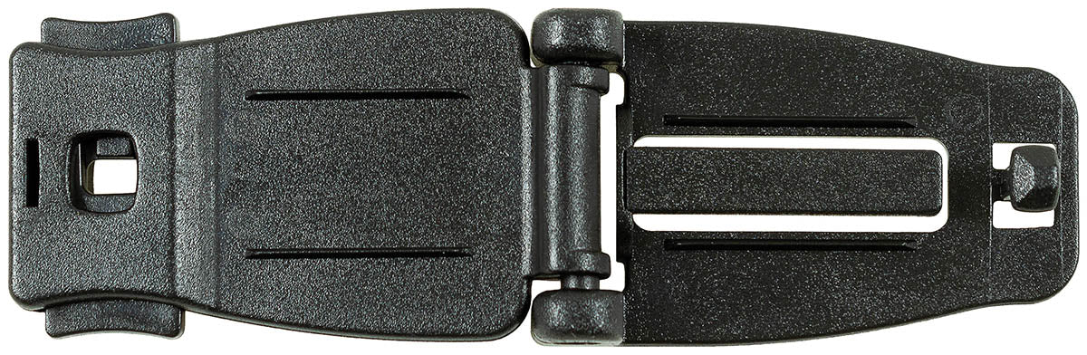 Clip adaptateur MOLLE MFH en polyoxyméthylène pour sangles et bandes standard