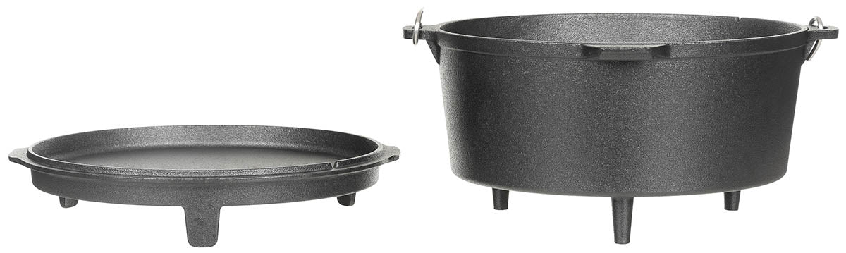 Marmite Fox Outdoor en fonte type Dutch Oven 3,8 ou 5,7 l sur trois pieds