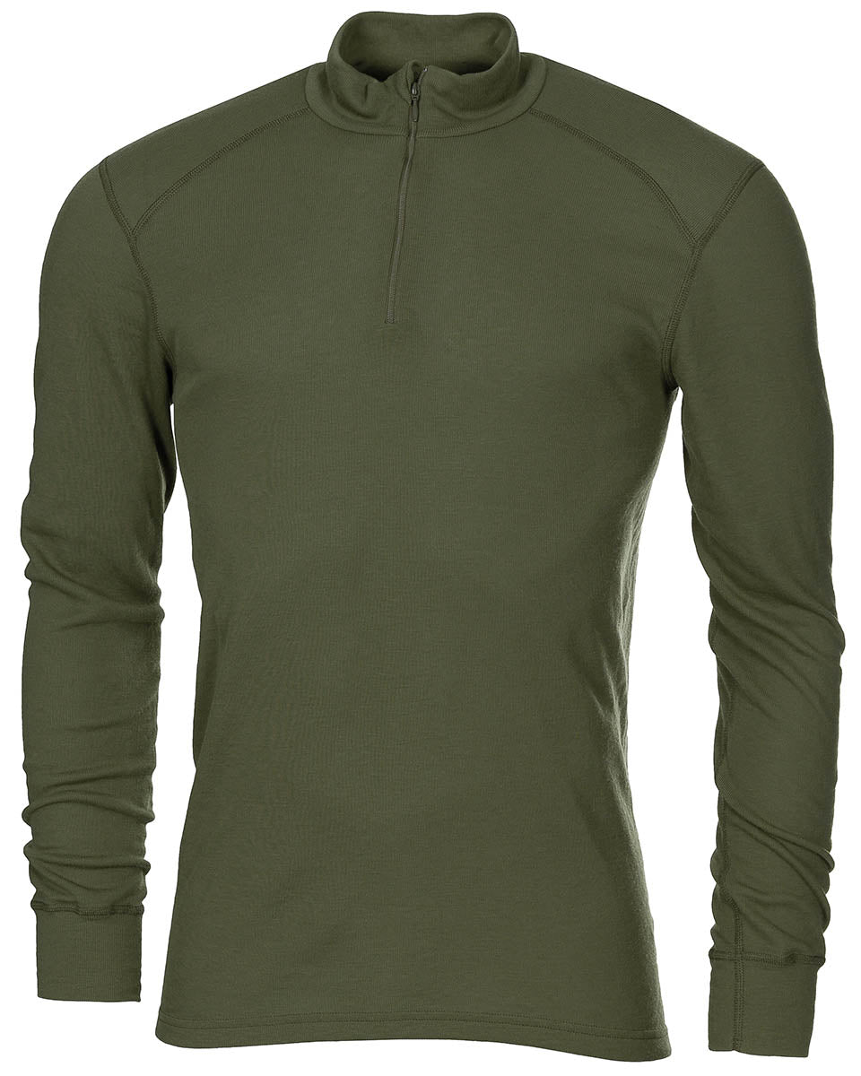 Maillot de corps néerlandais Odlo à fermeture à glissière, surplus d'occasion, lot de 10