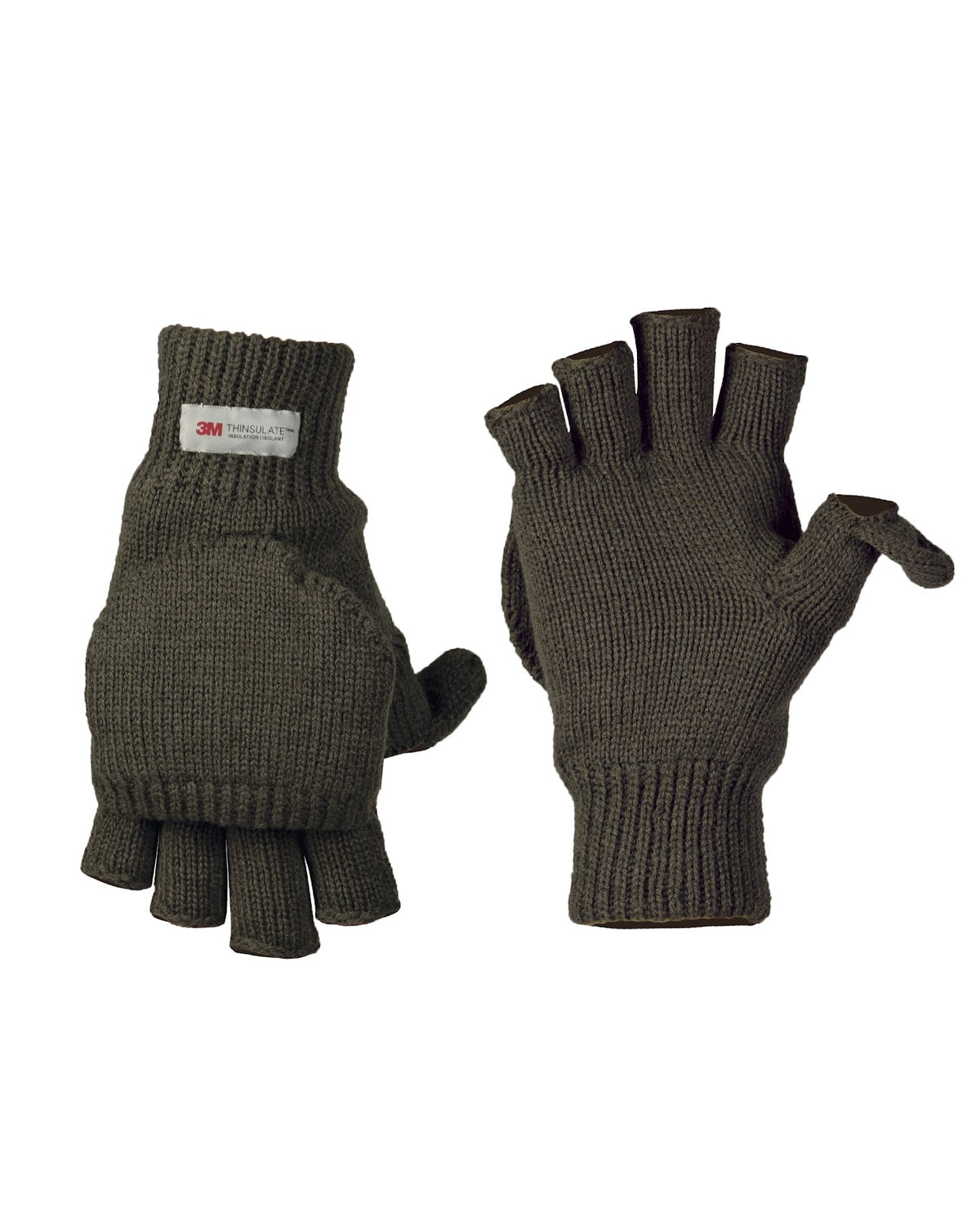 Gants mitaines Mil-Tec convertibles en polyacrylique ouatinage Thinsulate doublure polyester