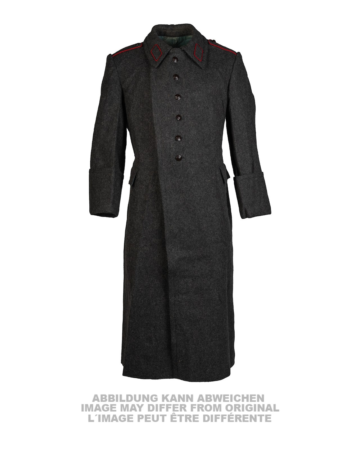 Manteau de drap bulgare en pure laine, surplus militaire d'occasion