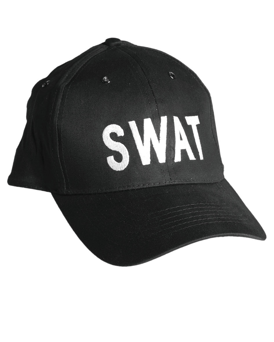 Casquette de baseball Mil-Tec en coton marquage SWAT brodé et tour de tête réglable